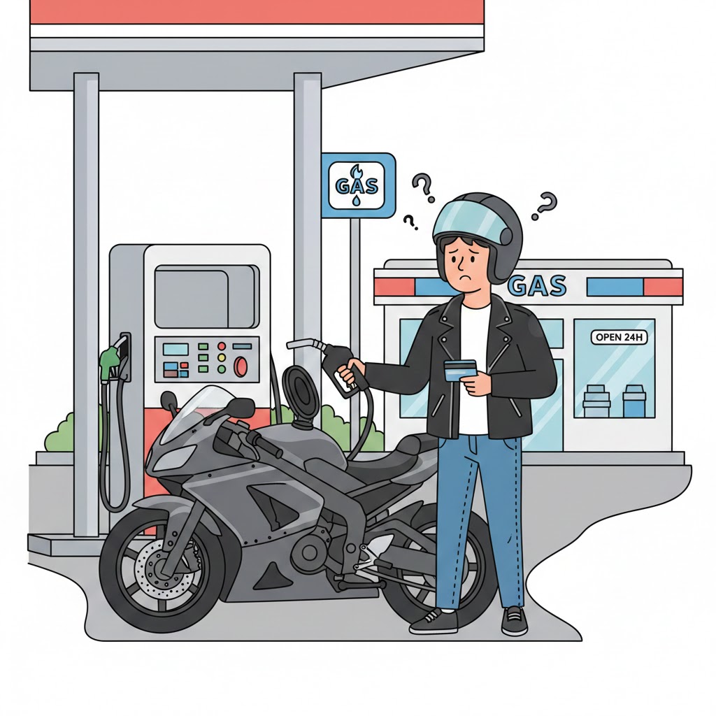 バイクの給油、もう迷わない！セルフスタンドでのスマートな手順